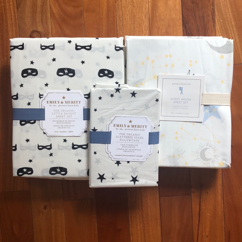 Pottery Barn twin bed sheet sets